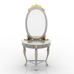 dressing table 4 3D Model Preview #2075ea63