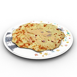 plate with pancake 3D Model Preview #11d8a682