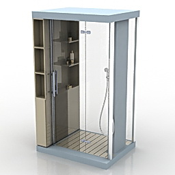 shower cubicle anthropos2 3D Model Preview #15e05f5f