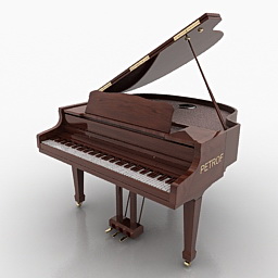 piano petrof 3D Model Preview #8374ed42