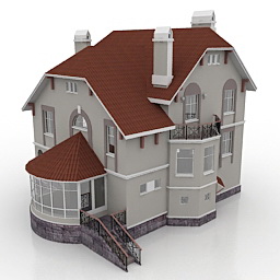 house draft 3D Model Preview #c52266da