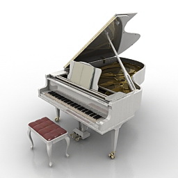 piano 3D Model Preview #cc9a51f5
