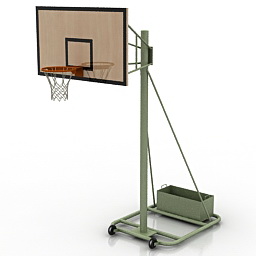 basketball rack 3D Model Preview #a2ef3d42