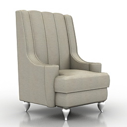 armchair artdeco 3D Model Preview #6133b9e2