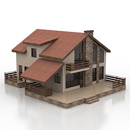 Buildings and Houses 3D Models House N120111 3D model 