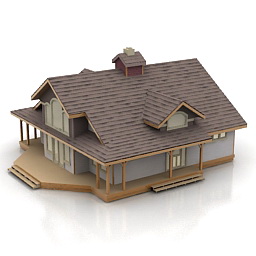 House N200111 3d Model 3ds For Exterior 3d Visualization