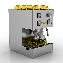 coffee maker saeco aroma inox 3D Model Preview #c70557f4