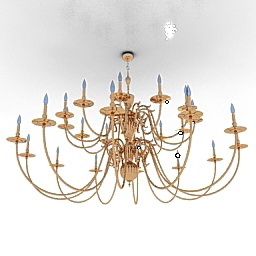 3D Chandelier preview