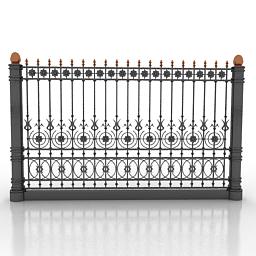 3d Model Fence Category Gates Fences