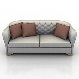 sofa bruno zampa duca 3D Model Preview #583a2d8e