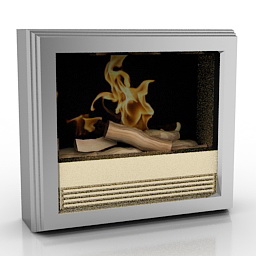 fireplace dimplex bach 3D Model Preview #a8be9b31