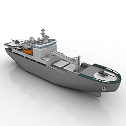 Ship N100511 3d Model 3ds For Exterior 3d Visualization