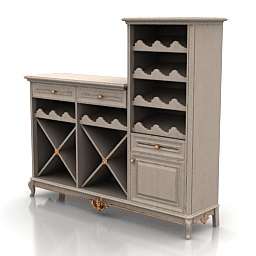 rack for wine 3D Model Preview #6a625d79