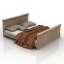3D "Bed ELOZ 160 bedside table EKOM 1S" - Interior Collection