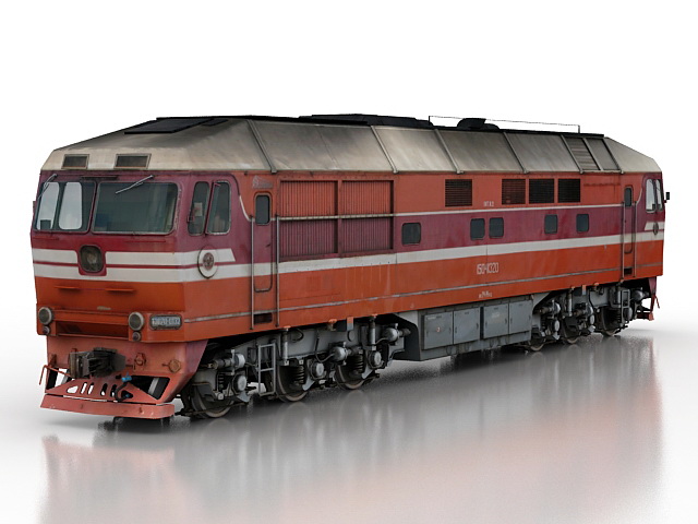 locomotive tep70 3D Model Preview #5bbc0e0b