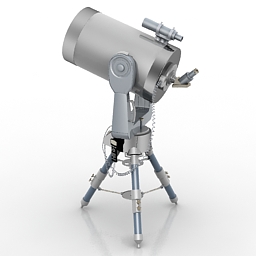 telescope 3D Model Preview #27fcc67c
