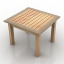 3D "Table wood furniture" - Interior Collection