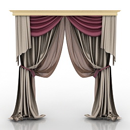 curtain 3D Model Preview #aaa6ffe0
