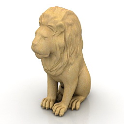 statue leon 3D Model Preview #b60a1687