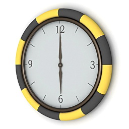 3d clock transparent