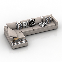 Sofa 3d Model 3ds Max Free Download