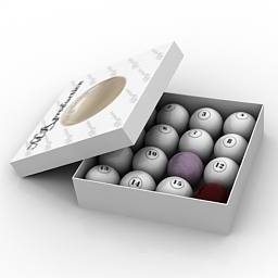 billiard balls 3D Model Preview #f5b43179