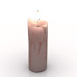 3D Candle preview