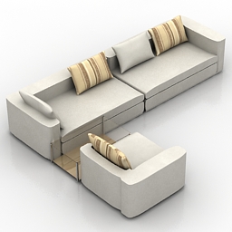 sofa 3 3D Model Preview #b544bd20