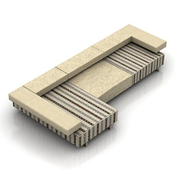 sofa arketipo furniture composizione 3D Model Preview #768e7150
