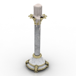 candlestick 3D Model Preview #02bea987