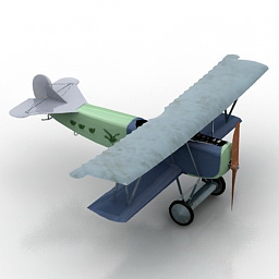 airplane fokerr7 3D Model Preview #08784f8d
