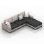 3D "Modern Furniture Classic combination of black sofa" - Interior Collection