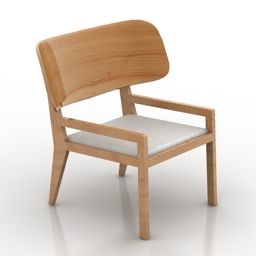 armchair carton 3D Model Preview #abddf625