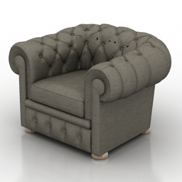 armchair - 3D Model Preview #a1dd08ad