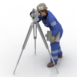 worker theodolit 3D Model Preview #a4e1542e