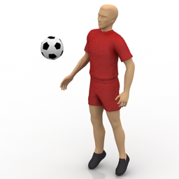 footballer 3D Model Preview #49bf44e2