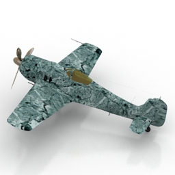 airplane fw190 f8 3D Model Preview #71761a69