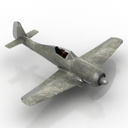 airplane fw190a3 3D Model Preview #270a1ca4