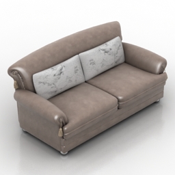 sofa etro azeta salotti 3D Model Preview #d25bf13f