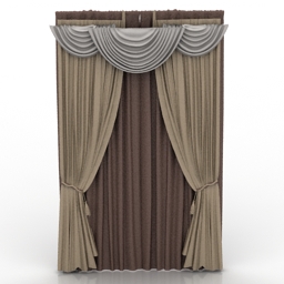 curtain 3D Model Preview #cd6d4d20