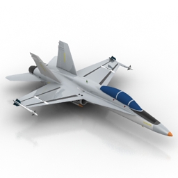 airplane f18 3D Model Preview #1827daba