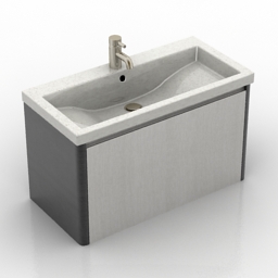 wash-basin metalkris urban 80 spain 3D Model Preview #eda5aece