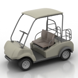 Golf Cart N40912 3d Model 3ds For Exterior 3d Visualization Land Transport