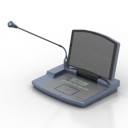digital conference selector microphone 3D Model Preview #3c60488d