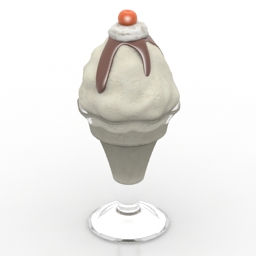 3d Model Ice Cream Category Party Collection Ice Cream Interior Collection