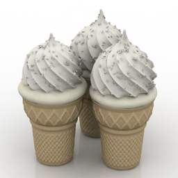 3D Ice cream preview