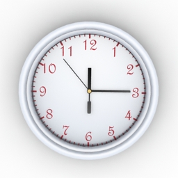 digital clock 3d model download