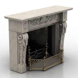 fireplace 3D Model Preview #47920f3f