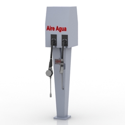 fuel-filling column gas stations 3D Model Preview #5f70ce63