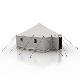 Tent N041112 3d Model 3ds For Exterior 3d Visualization